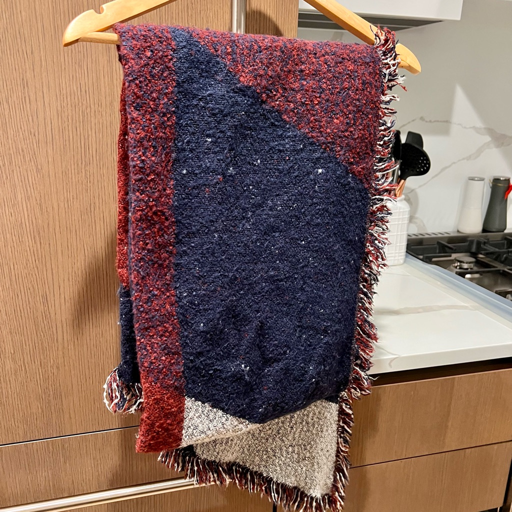 Knit Triangular Scarf